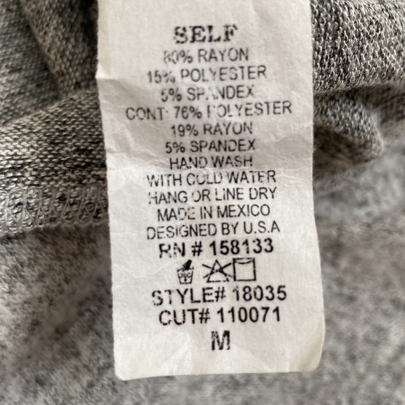 Magnolia Boutique Hooded Hacci Top ๐ Gray Black & Green - Picture 15 of 15